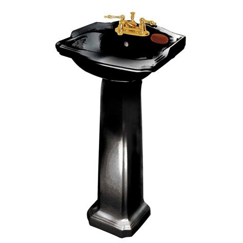 Bathroom Black Pedestal Sink China Space Saving 19