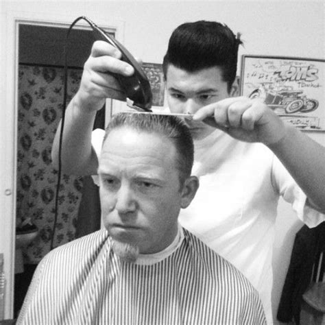 Vintage Flattop Haircut In Progress Classic Barber Shop Haircuts