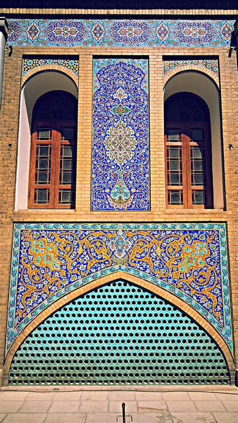 Iranian Art Architecture Color Palace Persian Tehran Hd Phone