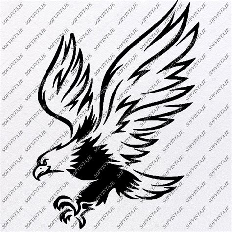 Eagle Svg File Eagle Original Svg Design Tattoo Svg Clip Art E