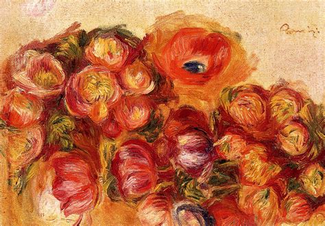 Study Of Flowers Anemones And Tulips C1906 1910 Pierre Auguste