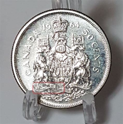 Find canadian silver coins from a vast selection of coins: 1964 Canada Uncirculated Silver 50 Cent Coin - 800 Silver