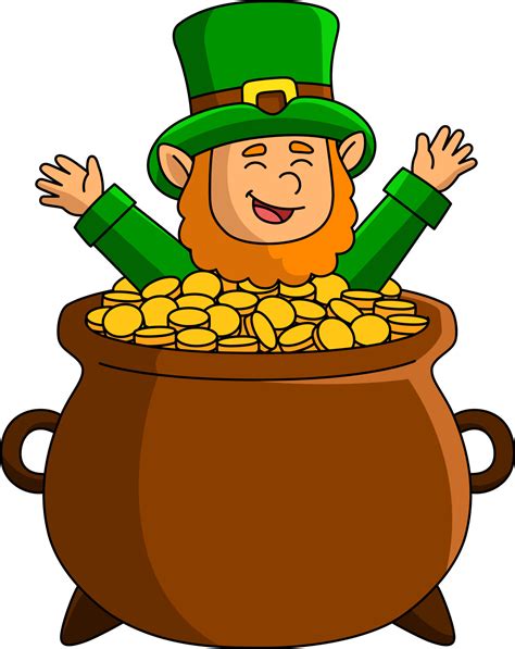 Saint Patricks Day Pot Gold Cartoon Clipart Vector 5723267 Vector Art