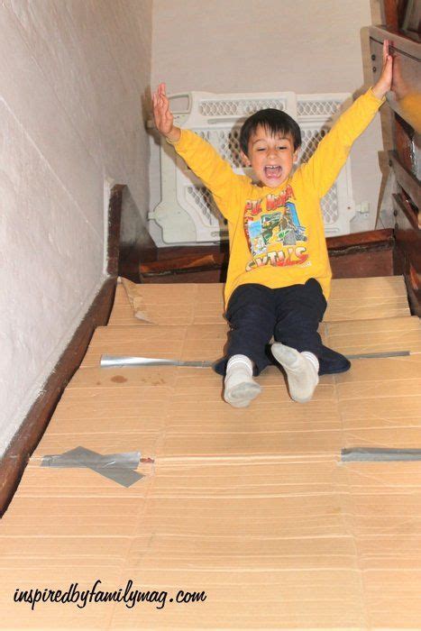 Indoor Cardboard Slide Heart For Kids Activities For Boys