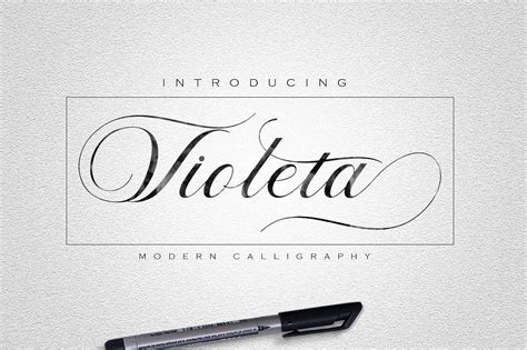 Violeta Modern Calligraphy Typeface Typeface Typography Fonts Lettering