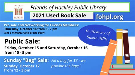 Friends Of Hpl Book Sale Coming Up Hackley Public Library