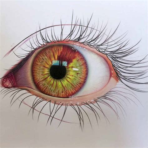 Don't forget to link to this page for attribution! Dibujo de un ojo realista hecho con acuarelas