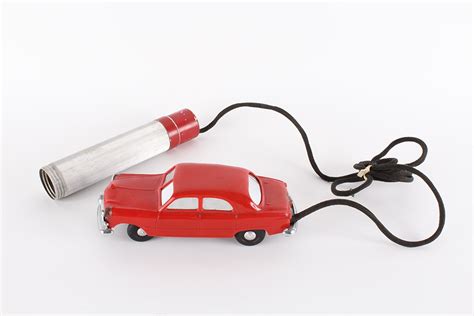 Vintage Electric Remote Controlled 1950 Red Ford Toy Car | EBTH