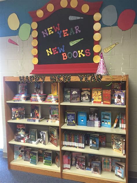 New Year New Books Library Display School Library Book Displays