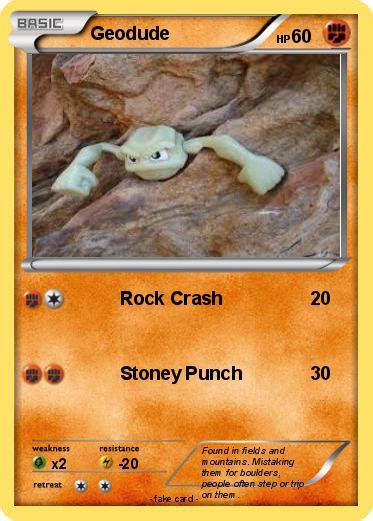Pokémon Geodude 99 99 Rock Crash My Pokemon Card
