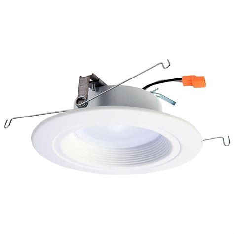 Are you feeling weary to use the conventional, protruding light bulbs on your sloped ceiling? Halo RL 5 in. and 6 in. White Integrated LED Recessed ...