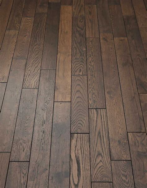 Espresso Oak Brushed And Lacquered Solid Wood Flooring Direct Wood