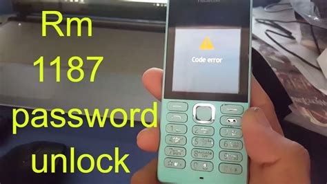 Nokia 216 (blue) varient : Rm-1187 Nokia Model Password Unlock || 216 security code ...