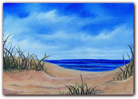 Items Similar To Original Art Seascape Oil Painting Sandy Beach Ocean