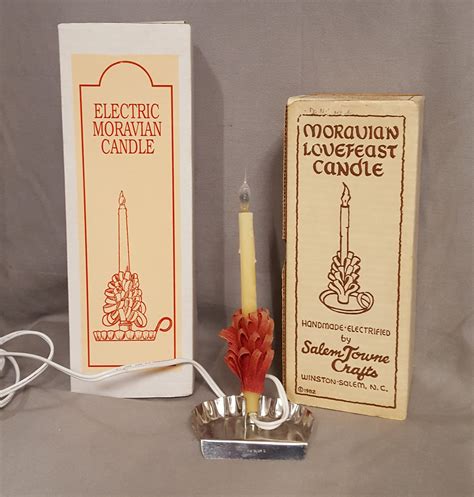 Electric Candles Salem Candle Works Inc Authentic Moravian Candles
