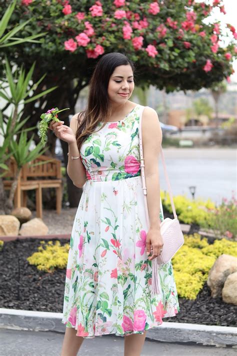 Vibrant Colored Spring Floral Dress Lil Bits Of Chic