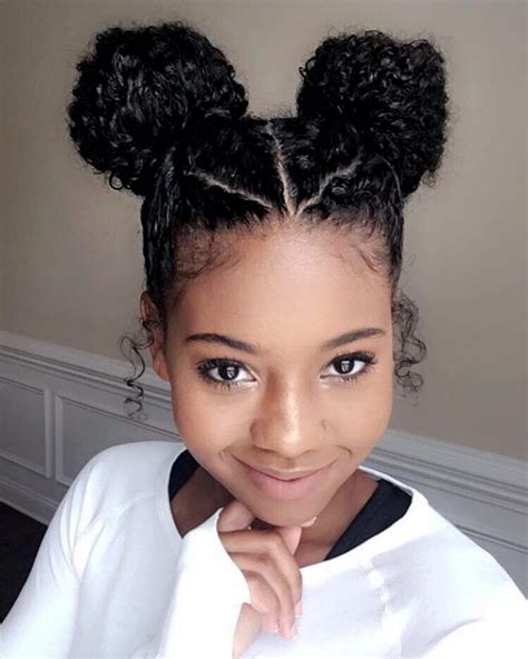 Natural Cute Curly Hairstyles For Black Girls Goimages Valley