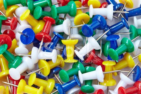 Colourful Push Pins Background Stock Photo Royalty Free Freeimages
