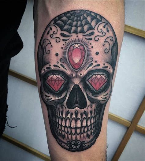 120 Beautiful Sugar Skull Tattoo Designs And Ideas Custom Tattoo Art