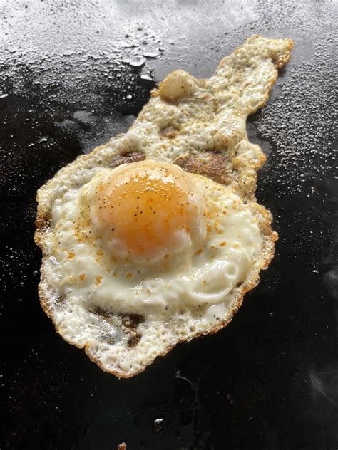 Fried Egg On The Blackstone Griddle From Michigan To The Table