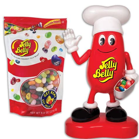 set mr jelly belly dispenser and 40 delicious flavor bean candy