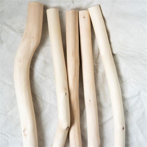 Hazel Stick Bent Large Wood Stick Natural Wood Supply For Etsy