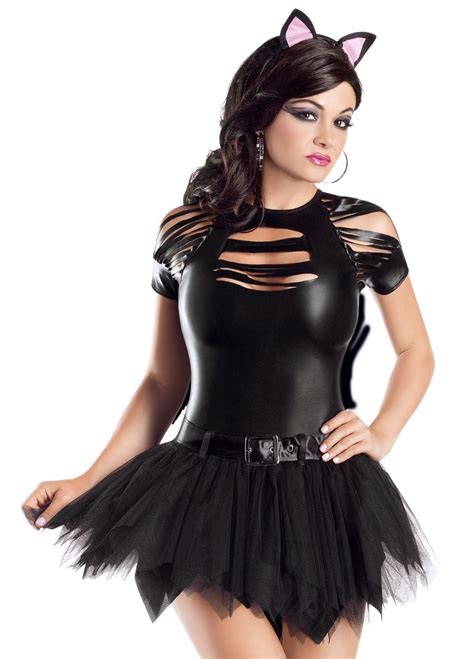 black cat womens halloween costume