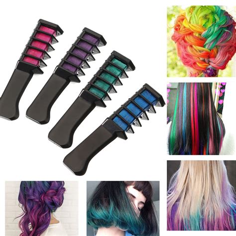 Temporary Dye Color Hair Chalk Soft Pastel Cream Comb Salon Hair Brush