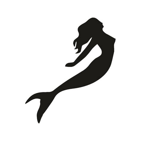 Silhouette Mermaid Ariel Drawing Clip Art Silhouette Png Download