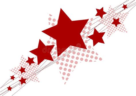 Red Christmas Star On White Background Stock Vector Illustration Of