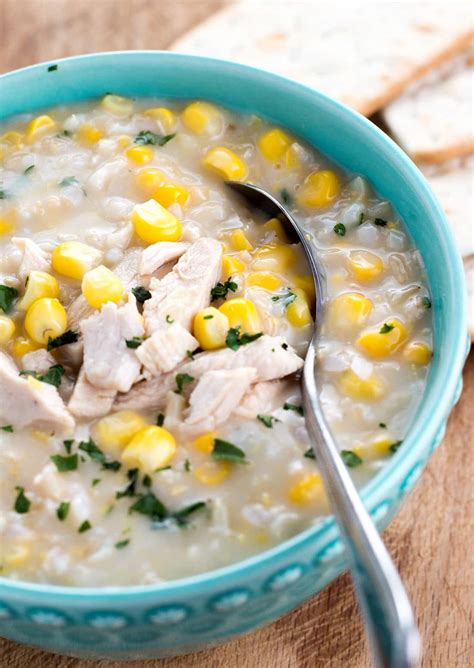 Mix soup with equal parts milk or water and either microwave i ordered this and the cream of chicken for my wife who has celiacs. Chicken and Rice Corn Chowder - Quick, easy and delicious!