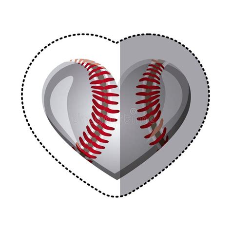 Baseball Heart Stock Illustrations 757 Baseball Heart Stock