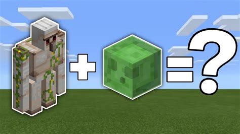 I Combined A Iron Golem And A Slime In Minecraft Youtube