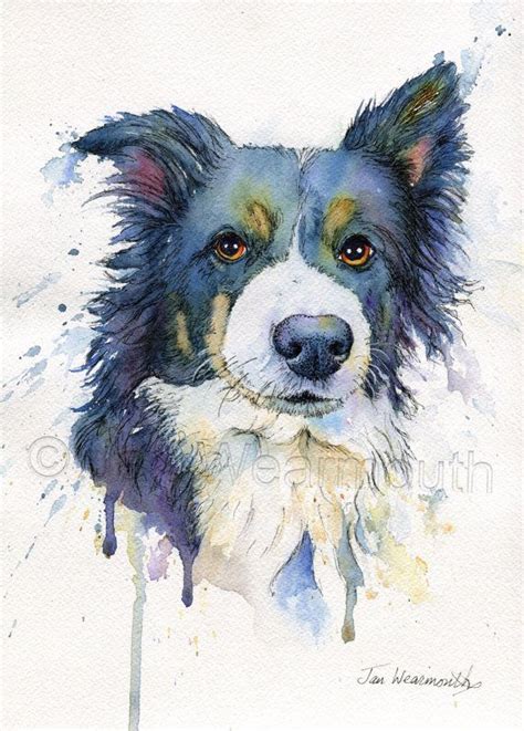 I've been painting pets almost exclusively for a few years now, and one of my favorite things to see since i work from photographs, i rarely get to meet the pet that i'm painting, but seeing them with their add new image. Custom dog portrait, Custom pet portrait in watercolor pen ...