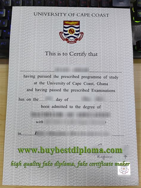 Reasons To Get A Fake University Of Cape Coast Diploma In Africa