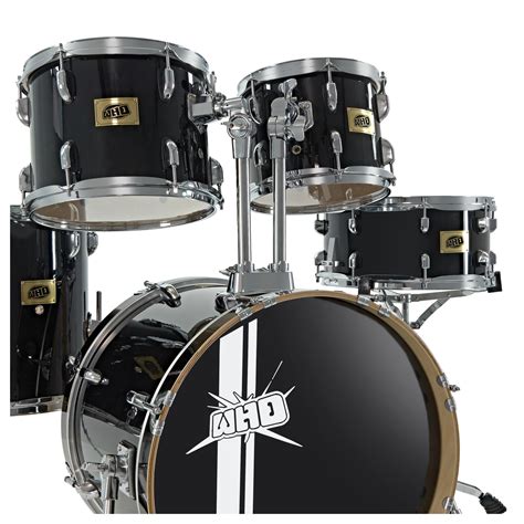 Disc Whd Birch 5 Piece Swing Drum Kit Black At Gear4music