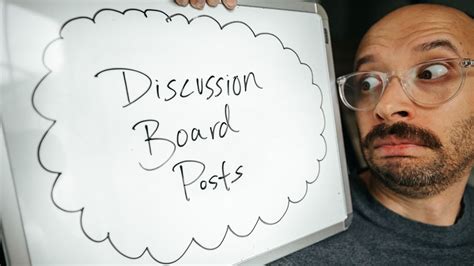 How To Write A Good Discussion Board Post Youtube