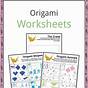 Kindergarten Origami Worksheet