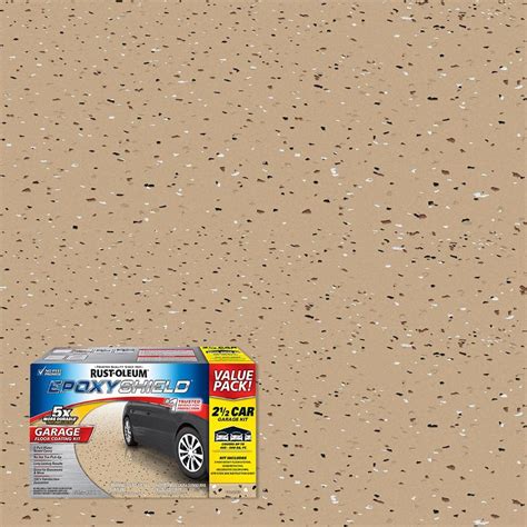 Rust Oleum Epoxyshield 2 Gal Tan Garage Floor Interior Epoxy 261846