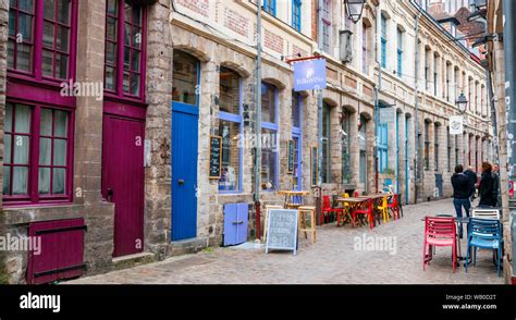 Rue Des Vieux Murs With Bars Restaurants And Tourists Rue Des Vieux
