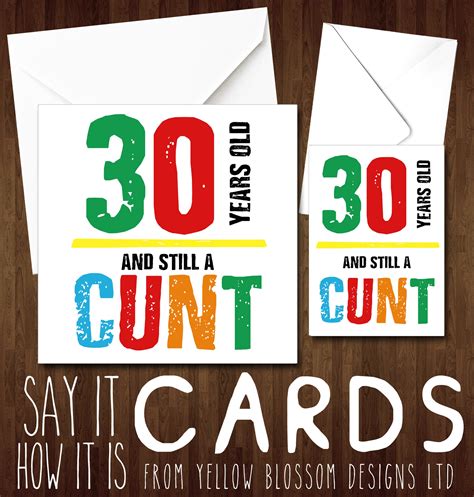 insulting 50th birthday greeting card friend rude banter comedy funny yellowblossomdesignsltd