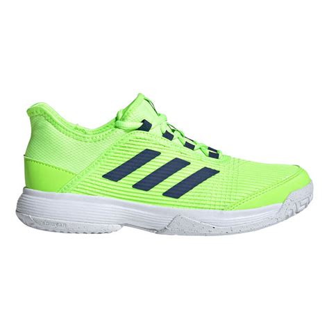 Buy Adidas Adizero Club All Court Shoe Kids Neon Green White Online