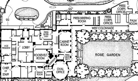 Official First Floor Plan White House House Plans 65541