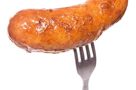 Free Photo Sausage On Fork Banger Prepared Meal Free Download