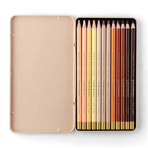 Skin Tone Colouring Pencils Pack Of 12 · Simon Lucas Bridge Supplies