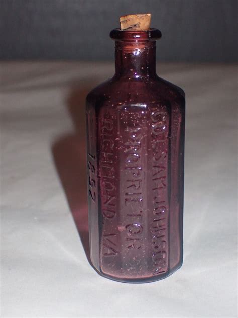 Vintage A Lancaster S Indian Vegetable Jaundice Bitters Bottle 1852 Purple Mini