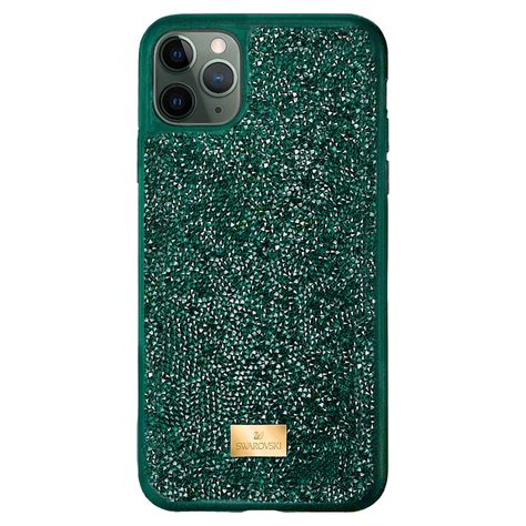 Swarovski Crystal Glam Rock Smartphone Case Iphone 12 Pro Max Green