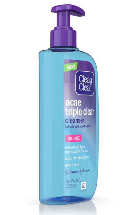 Clean And Clear Acne Triple Clear Cleanser Exclusively