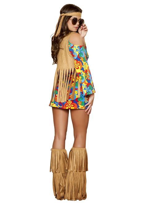 women s sexy hippie costume delightfully vixen