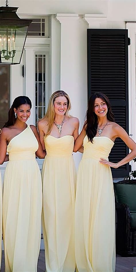 Magnificent Yellow Bridesmaid Dresses To Make This Day Bright With